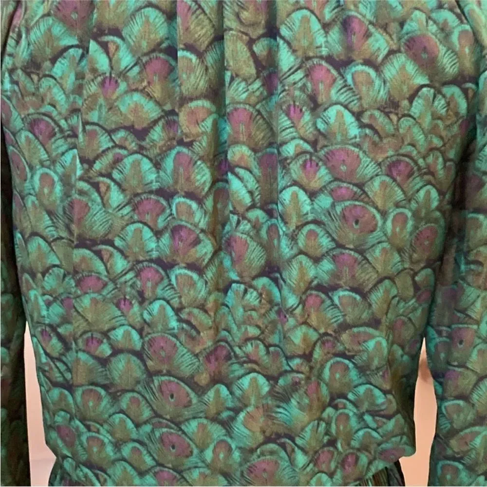 Michael Kors Green Long Sleeve Dress, XS